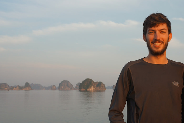 Ronan, co-founder of N'go, traveling in Vietnam