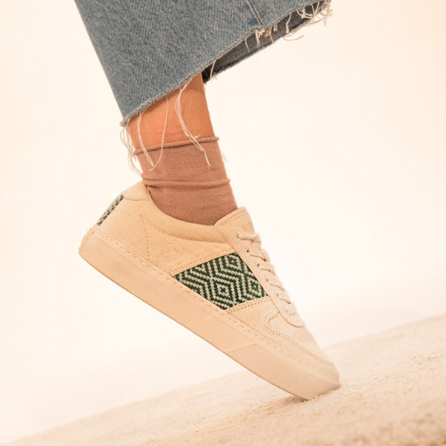 MAI CHAU CANVAS BEIGE TEAL...