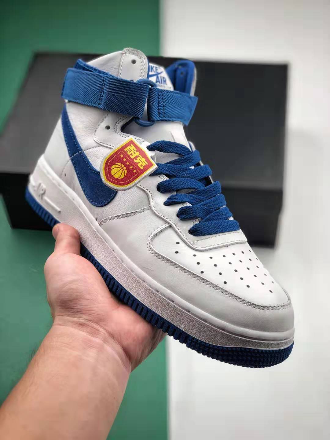 Nike Air Force 1 High White Game Royal Blue 743546-103 - Premium Footwear for Classic Style