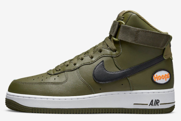 Nike Air Force 1 High 'Hoops' Olive/Black DH7453-300 - Shop Now and Save!