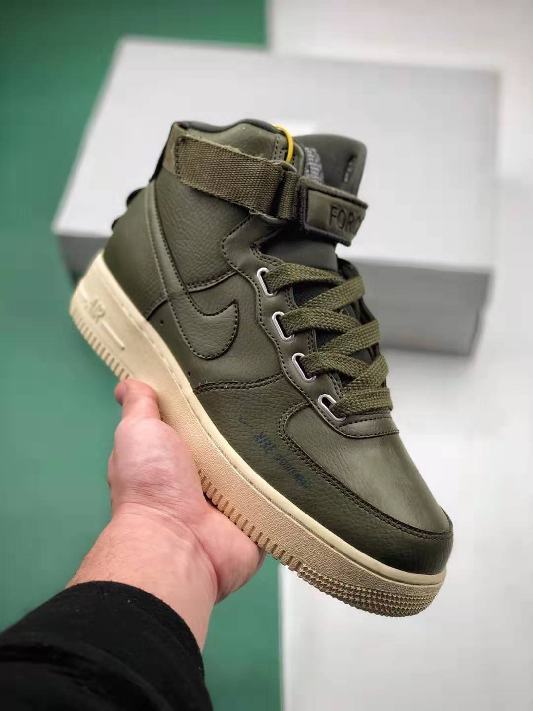 Nike Air Force 1 High Utility Olive Canvas AJ7311-300 - Stylish and Functional Footwear for Men