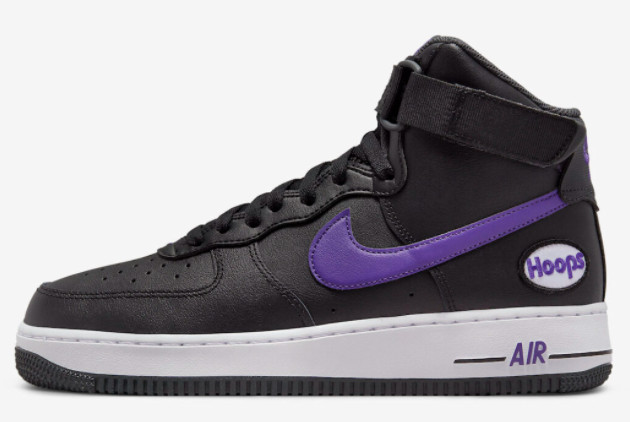 Nike Air Force 1 High 'Hoops' Black/Purple-White DH7453-001 - Shop Now!