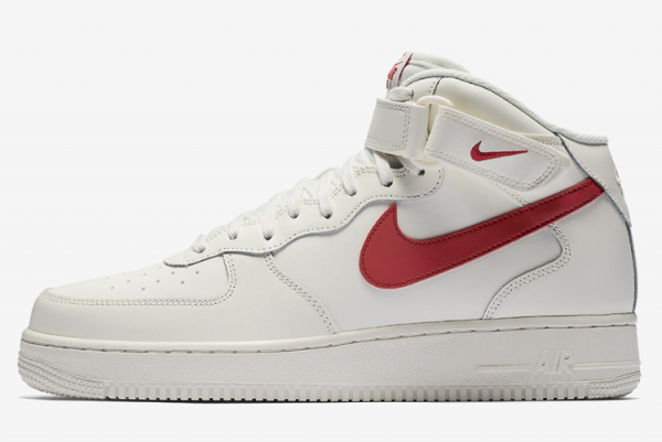 Nike Air Force 1 Mid '07 Sail/University Red 315123-126 - Classic Style and Superior Comfort