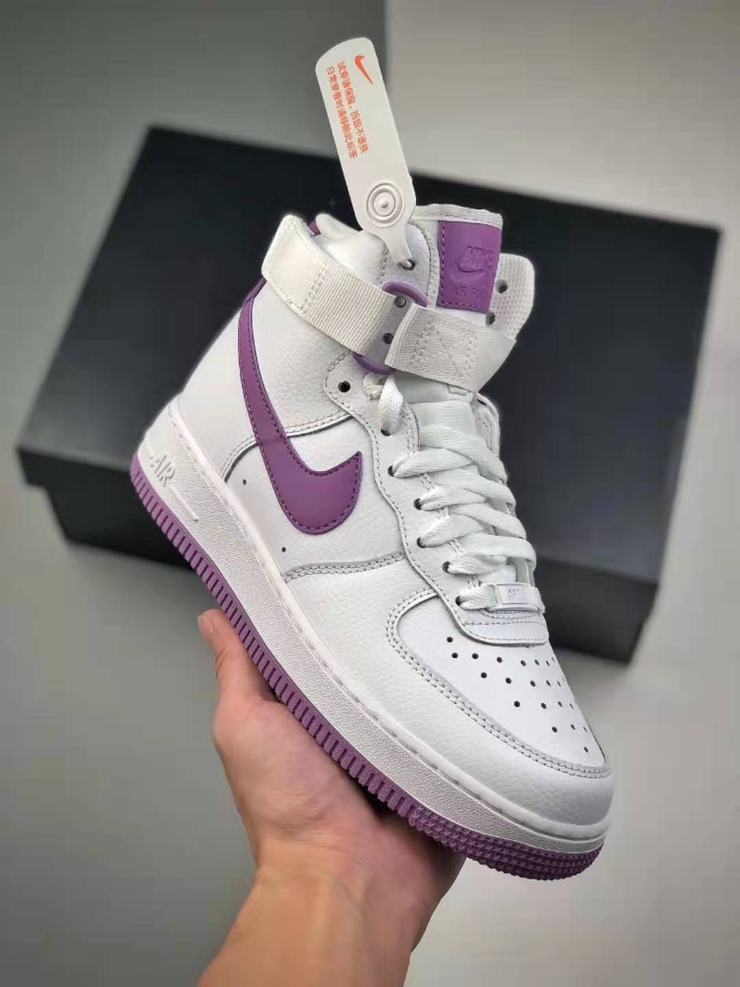Nike Air Force 1 High White Dark Orchid 334031-112 - Stylish Sneakers for Sale