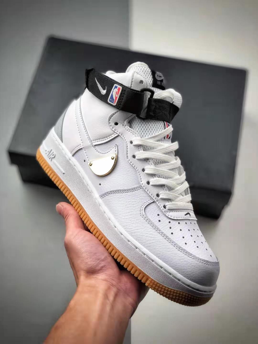 Nike NBA x Air Force 1 High '07 LV8 White Shoes - CT2306-100