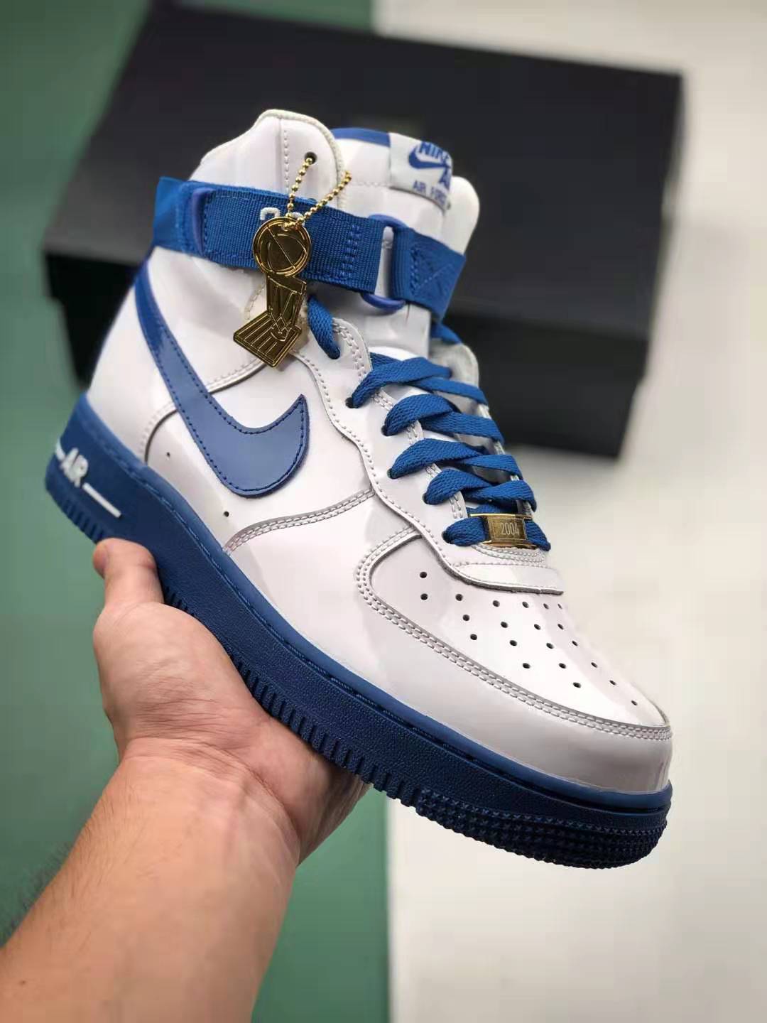 Nike Air Force 1 High Sheed Think 16 Rude Awakening White Blue AQ4229-100 - Limited Edition Sneakers