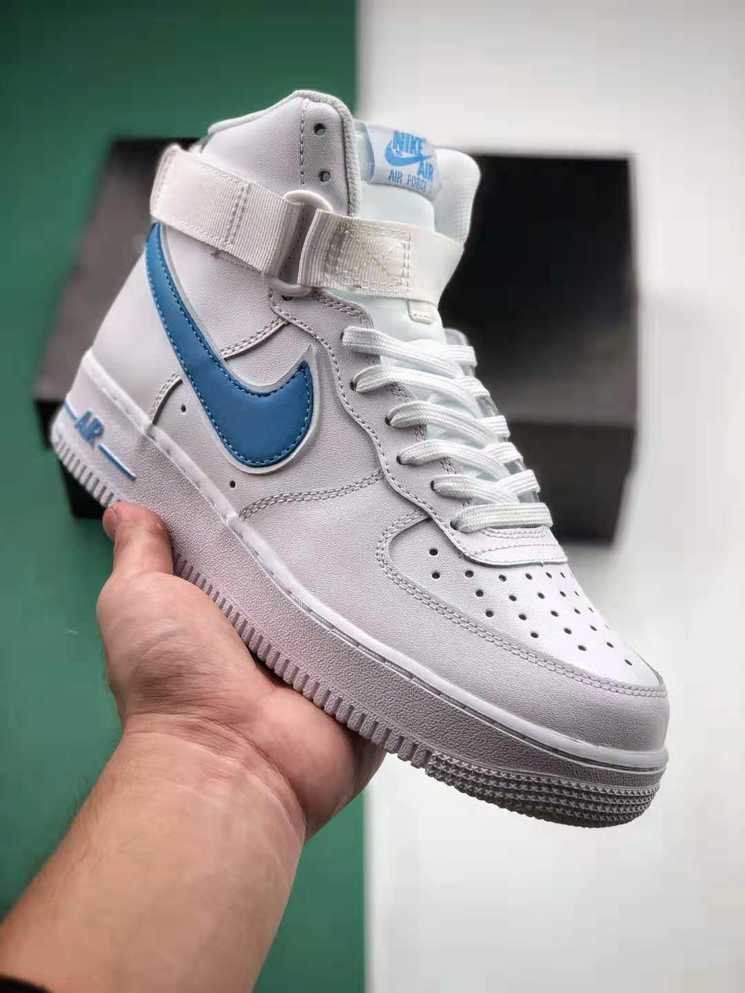 Nike Air Force 1 High '07 Photo Blue AT4141-102 - Stylish and Iconic Footwear