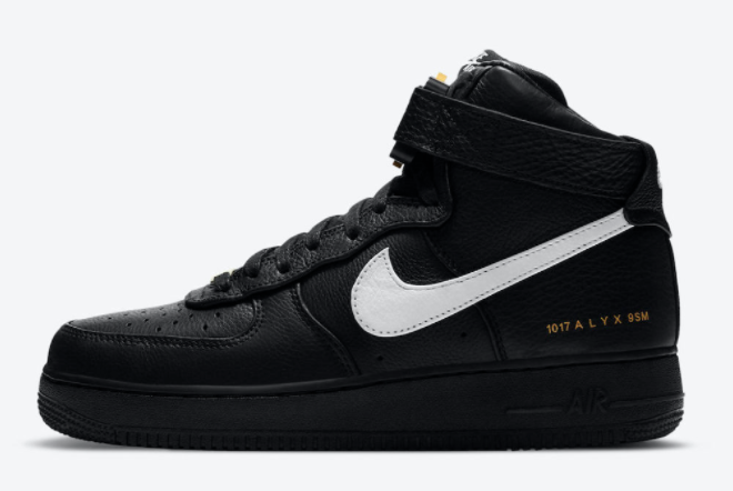 Alyx x Nike Air Force 1 High Black/White-Metallic Gold CQ4018-002 - Iconic Collaboration with Sleek Style