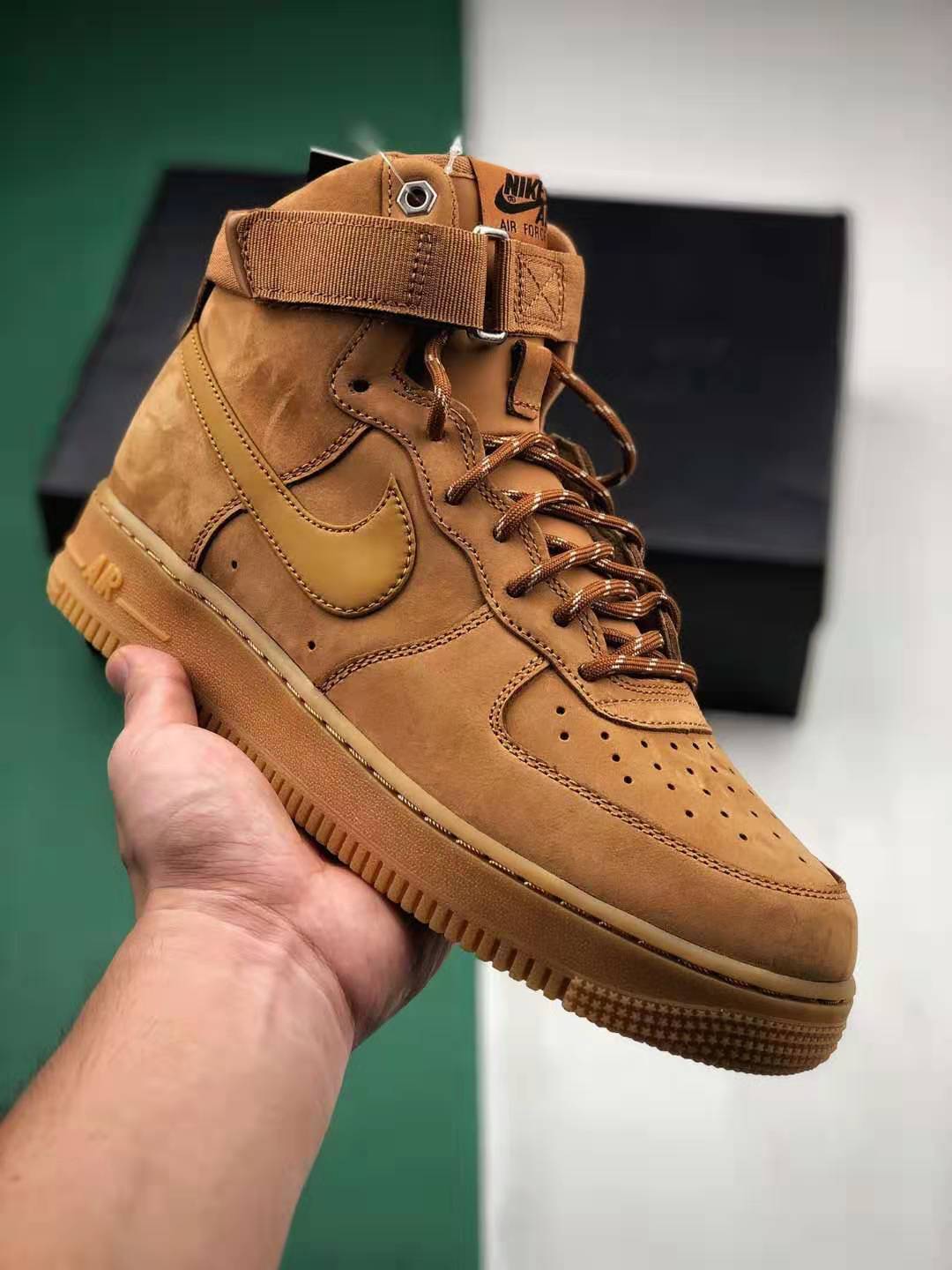 Nike Air Force 1 High Flax CJ9178-200 - Premium Wheat Sneakers