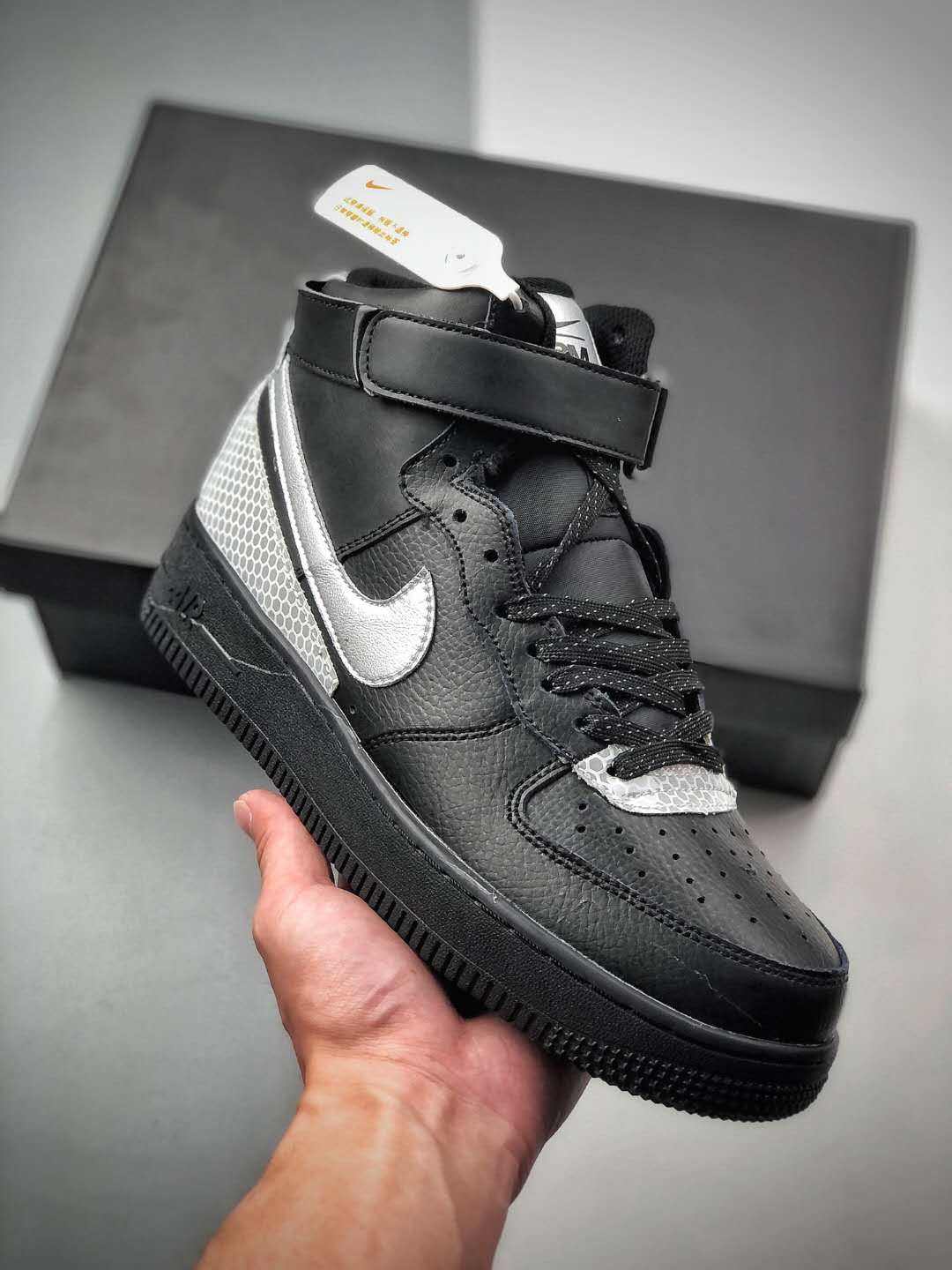 Nike 3M Air Force 1 High 'Black' CU4159-001 - Stylish and Reflective Sneakers | Limited Edition