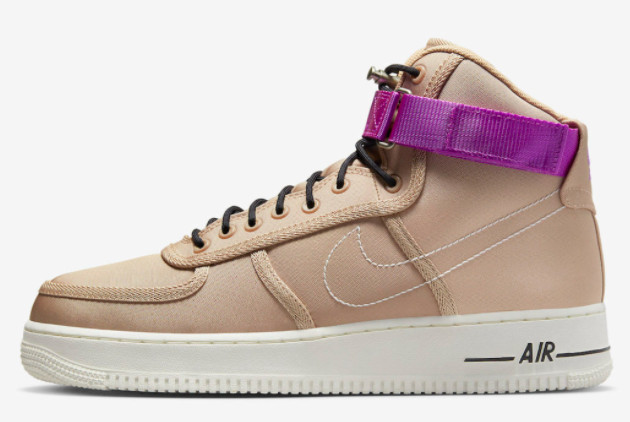 Nike Air Force 1 High 'Moving Company' Hemp/Fuchsia Dream - DV0790-200