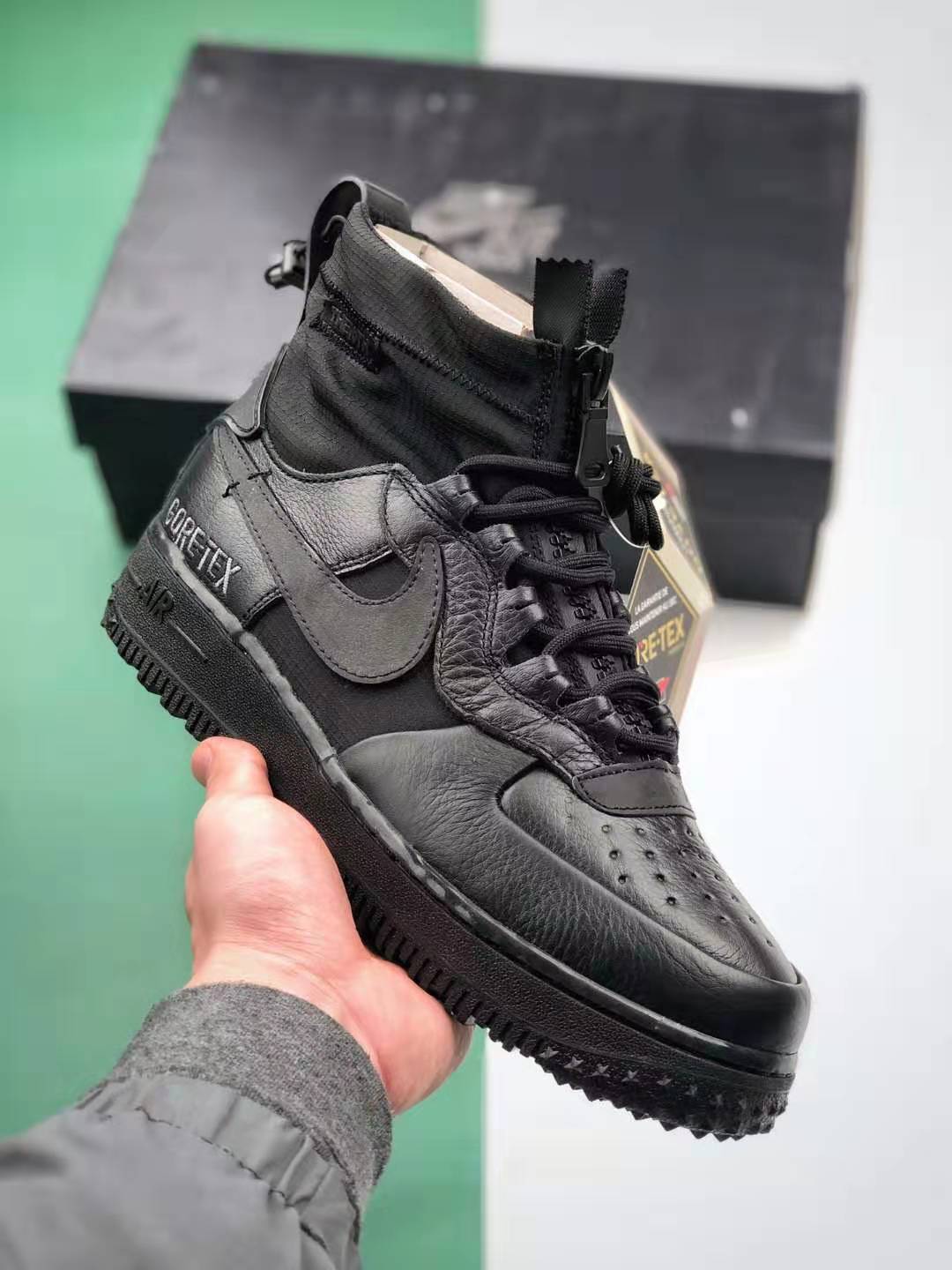Nike Air Force 1 High Gore-Tex Triple Black Sneakers - CQ7211-003