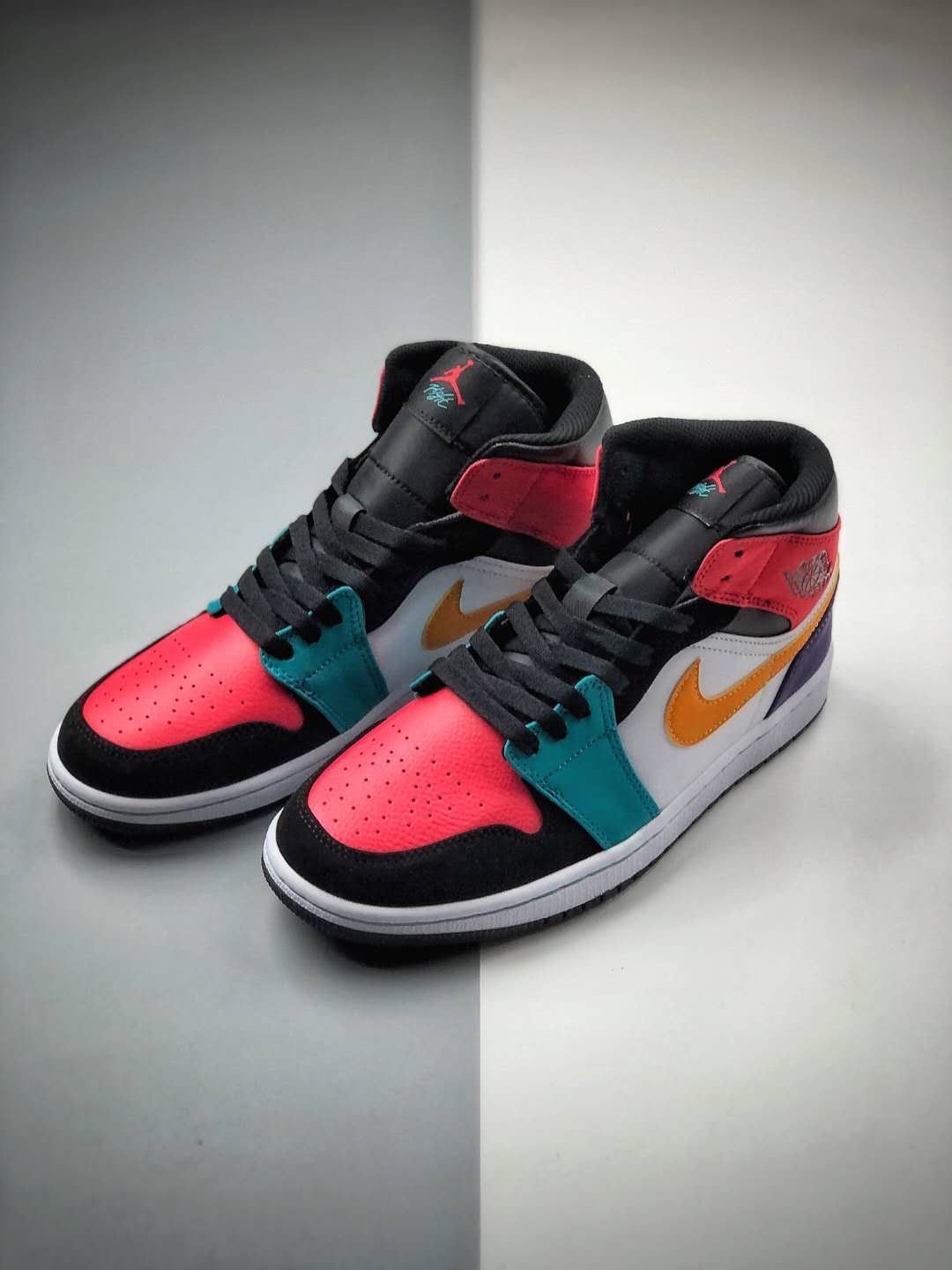 Air Jordan 1 Mid 'Multi-Color' 554724-125 | Stand out with vibrant style