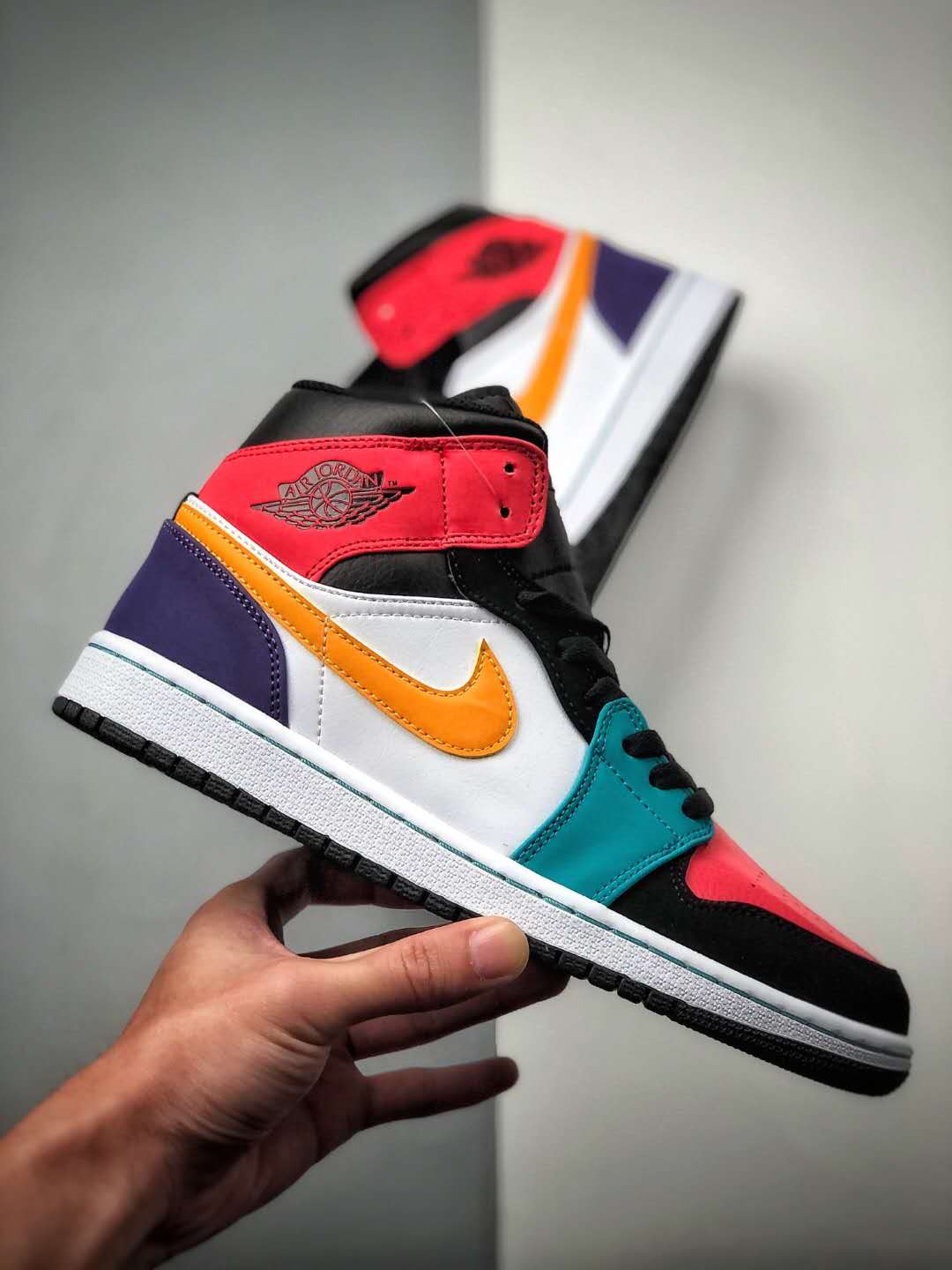 Air Jordan 1 Mid 'Multi-Color' 554724-125 | Stand out with vibrant style