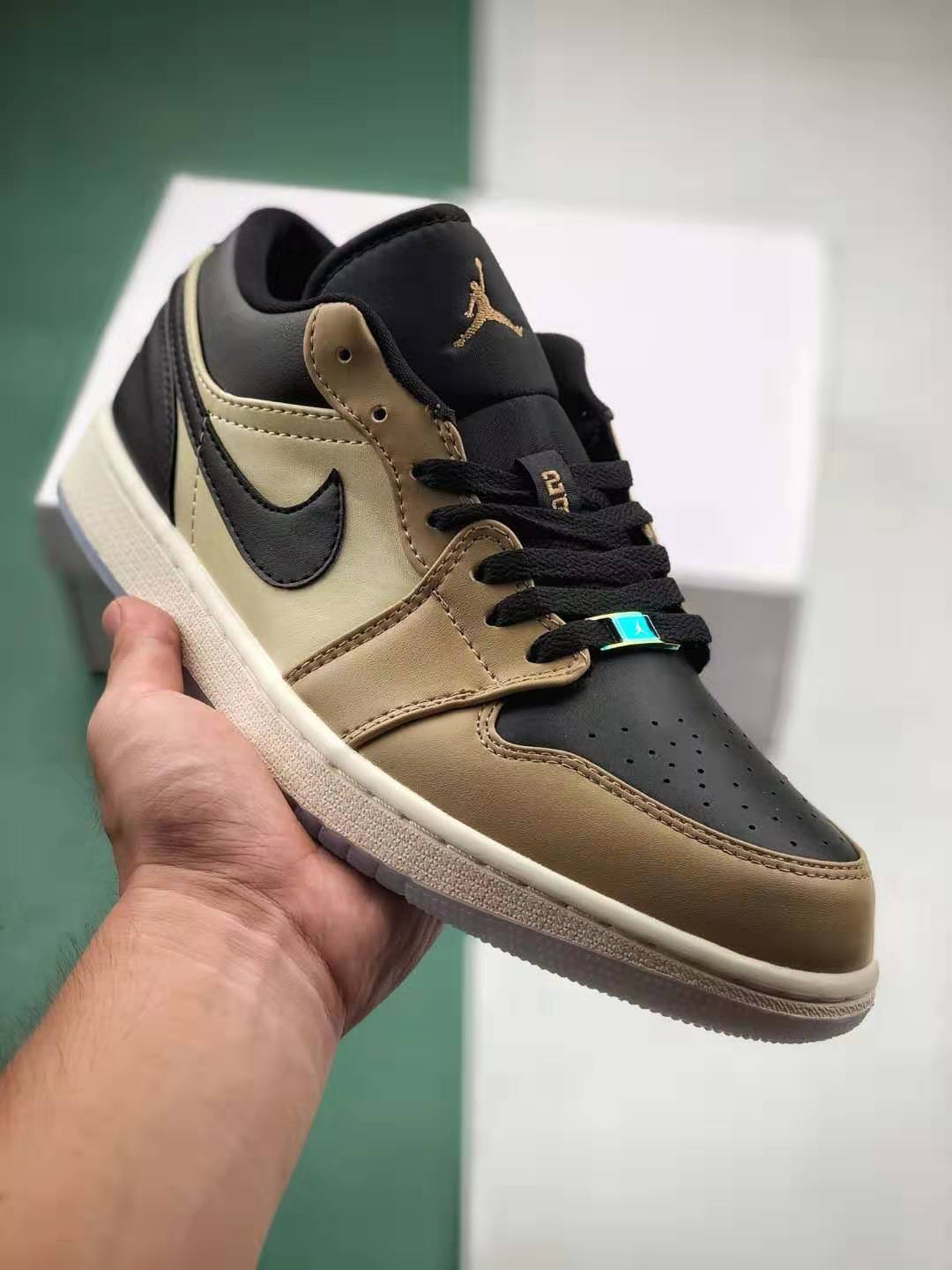 Air Jordan 1 Ret Hi Prem Black Khaki White CQ9446-003 | Premium Sneakers at Their Finest