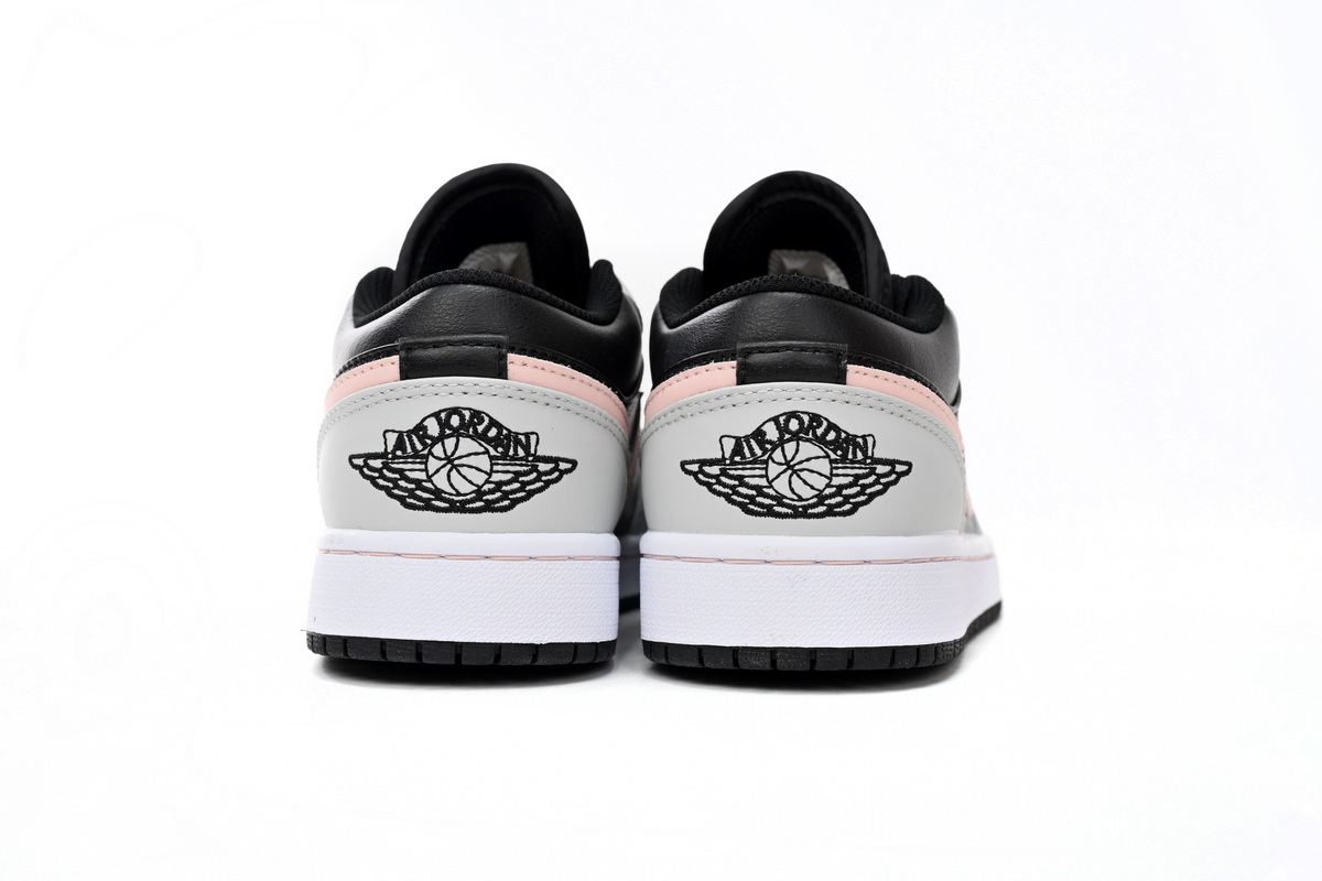 Air Jordan 1 Low 'Grey Fog Bleached Coral' 553558-062 - Sleek and Stylish Sneakers