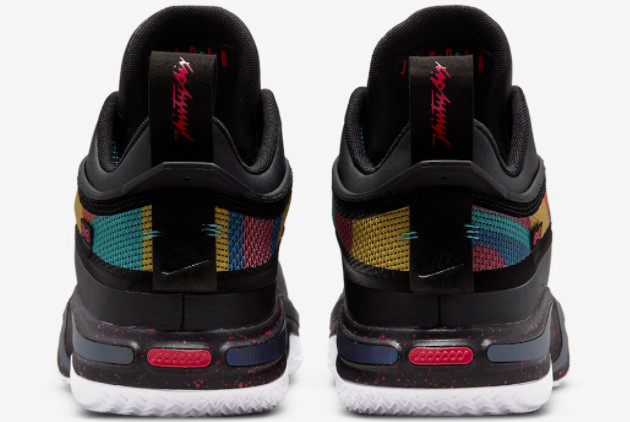 Air Jordan 36 Low 'Multi-Color' Black/Washed Teal - Vibrant Style!