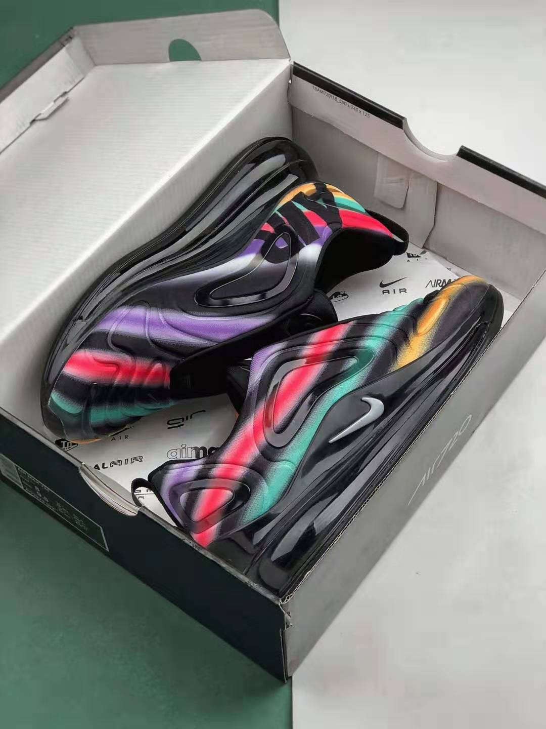 Nike Air Max 720 'Color Streaks' AO2924-023 - Bold and Vibrant Sneakers with Striking Color Accents