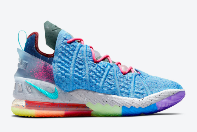 Nike LeBron 18 'What The' Multicolor DM2813-400 - Premium Sneakers for Basketball | Limited Edition