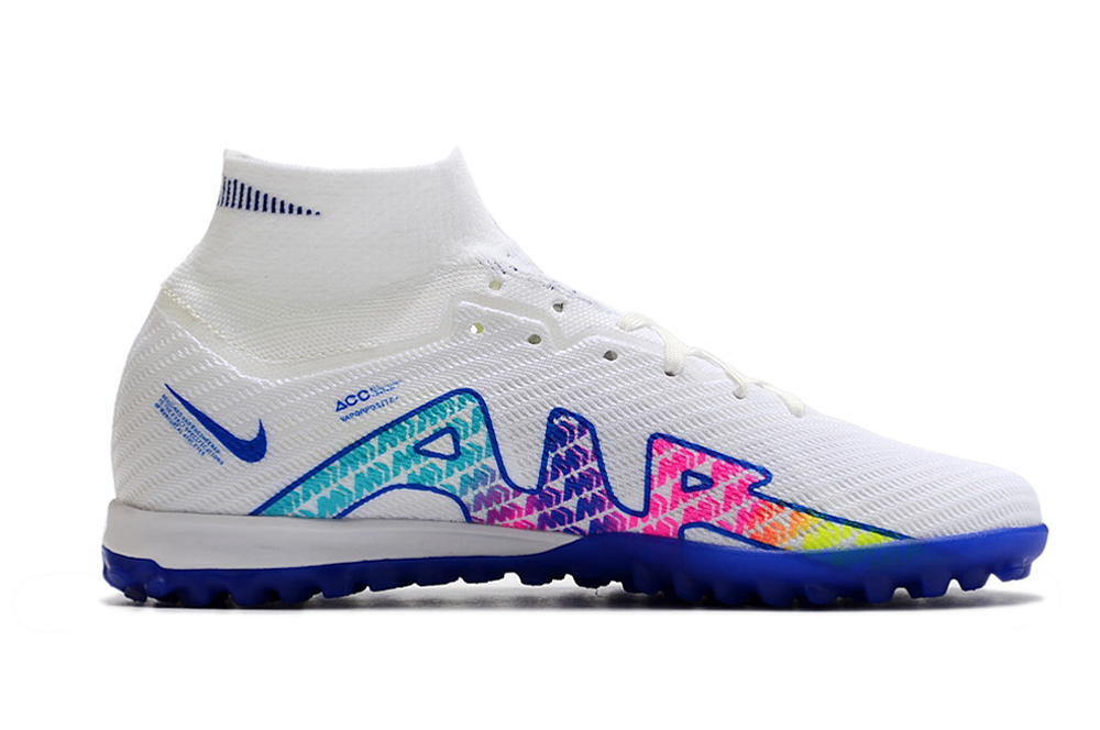 Nike Air Zoom Mercurial Superfly 9 Elite TF - White Blue Multicolor | Superior Performance & Style