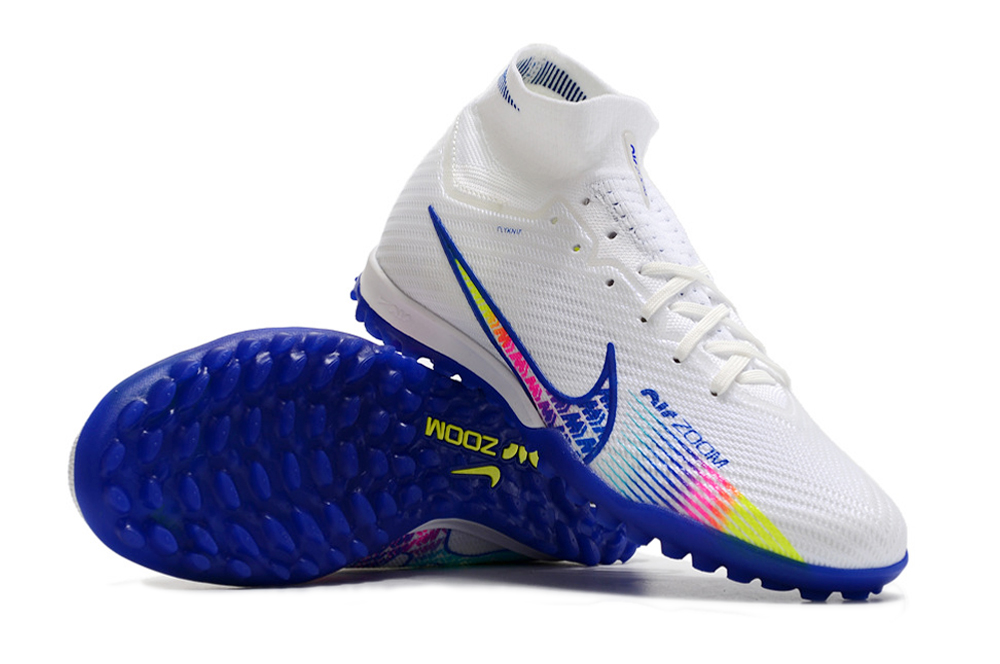 Nike Air Zoom Mercurial Superfly 9 Elite TF - White Blue Multicolor | Superior Performance & Style