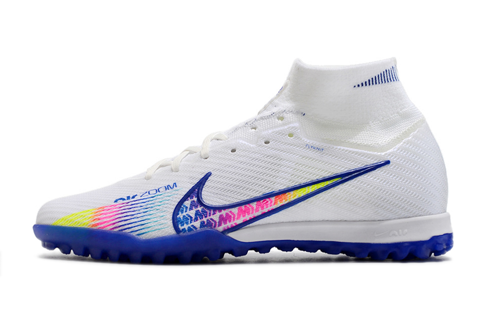 Nike Air Zoom Mercurial Superfly 9 Elite TF - White Blue Multicolor | Superior Performance & Style