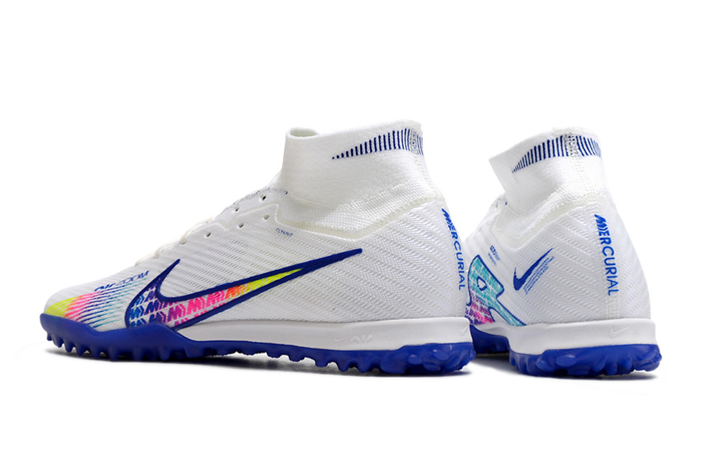 Nike Air Zoom Mercurial Superfly 9 Elite TF - White Blue Multicolor | Superior Performance & Style
