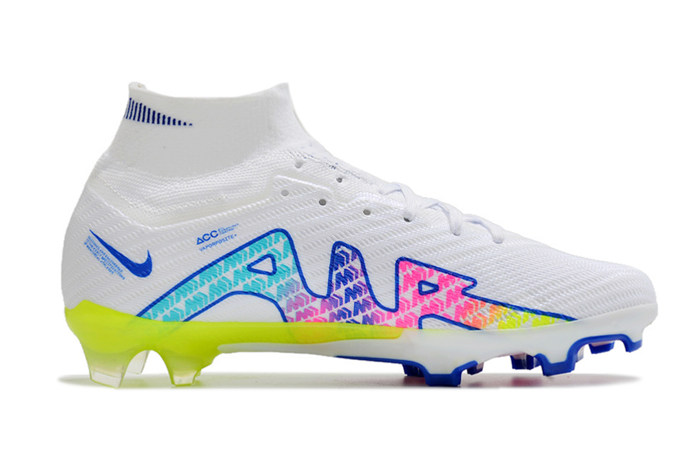 Nike Air Zoom Mercurial Superfly 9 Elite FG Rainbow - White Multicolor Soccer Cleats