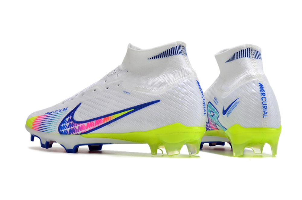 Nike Air Zoom Mercurial Superfly 9 Elite FG Rainbow - White Multicolor Soccer Cleats