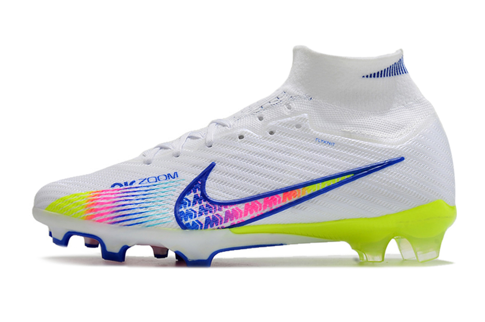 Nike Air Zoom Mercurial Superfly 9 Elite FG Rainbow - White Multicolor Soccer Cleats
