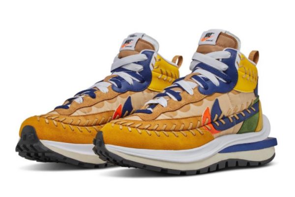 Sacai x Jean Paul Gaultier x Nike VaporWaffle DH9186-200 – Sesame/Multi-Color Collaboration