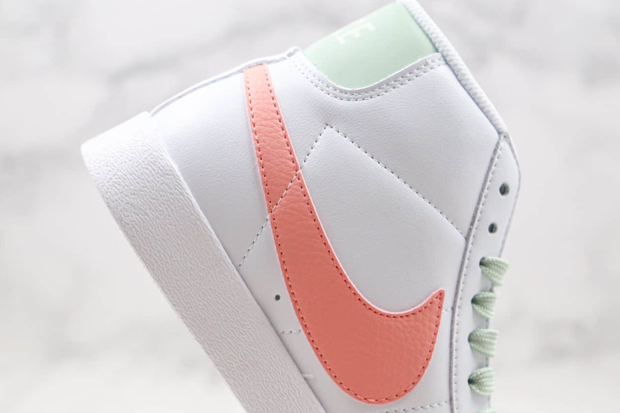 Nike Womens SB Blazer Mid Vintage Suede White Pink Green AV9376-605