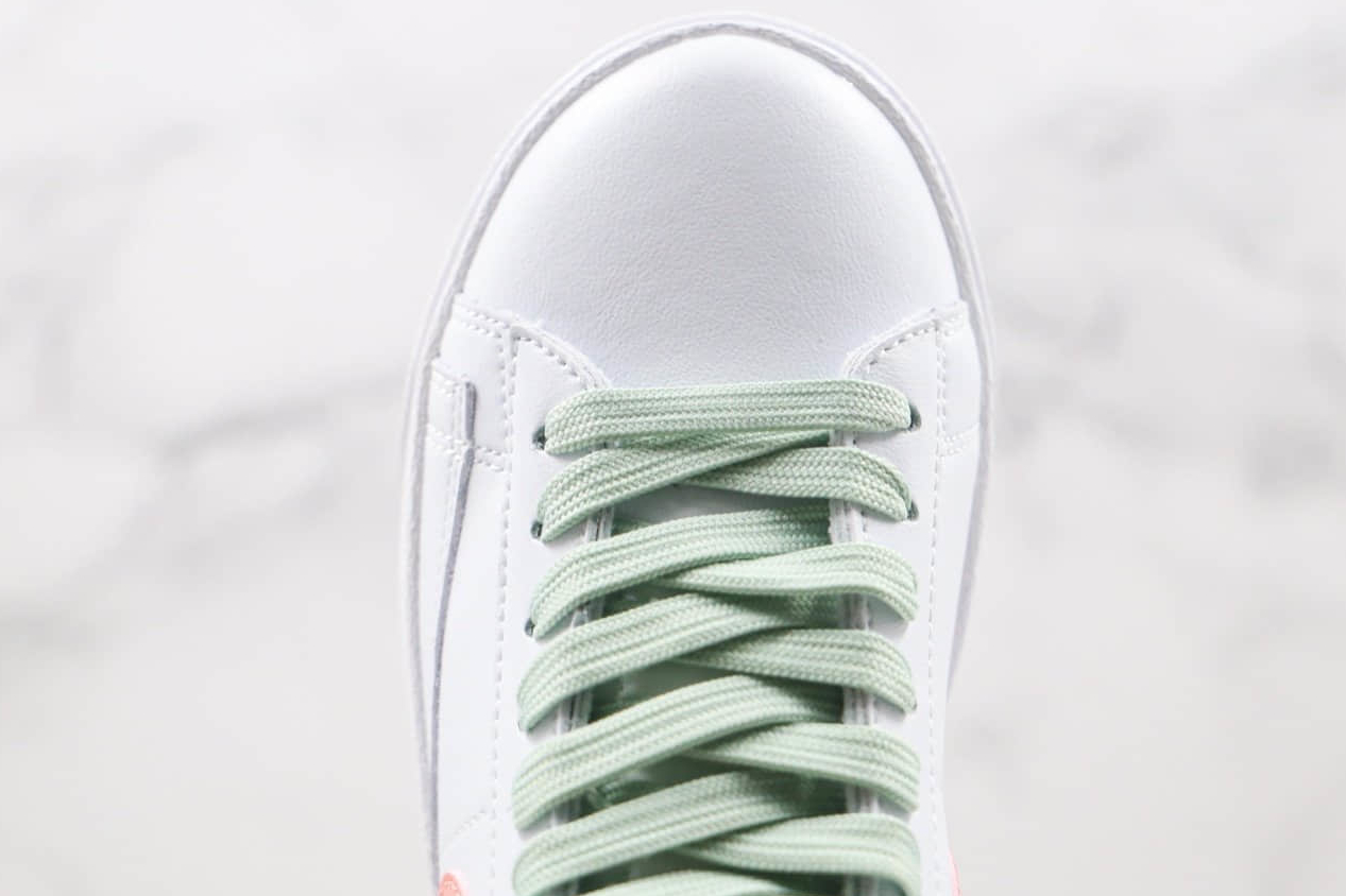 Nike Womens SB Blazer Mid Vintage Suede White Pink Green AV9376-605