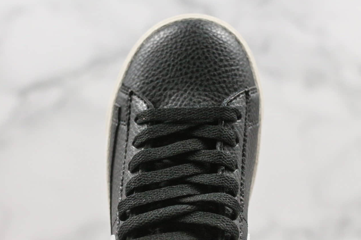Nike SB Blazer Mid Vintage Suede Black White Shoes - AV9376-004