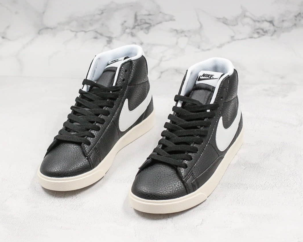 Nike SB Blazer Mid Vintage Suede Black White Shoes - AV9376-004