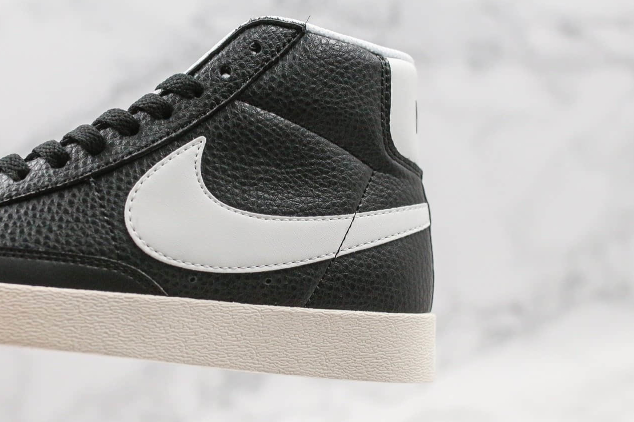 Nike SB Blazer Mid Vintage Suede Black White Shoes - AV9376-004