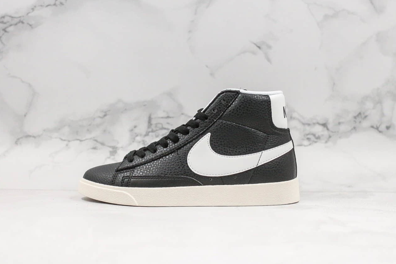 Nike SB Blazer Mid Vintage Suede Black White Shoes - AV9376-004