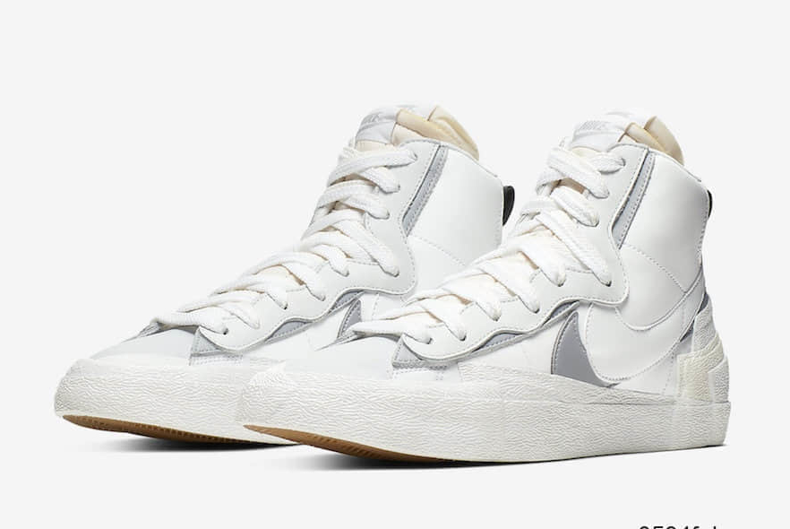 Nike sacai x Blazer Mid 'Black Grey' BV0072-002 - Limited Edition Collaboration with Contemporary Aesthetic