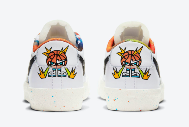 Nike Blazer Low 77 White/Multi-Color DJ4279-101: Classic Design with Vibrant Flair