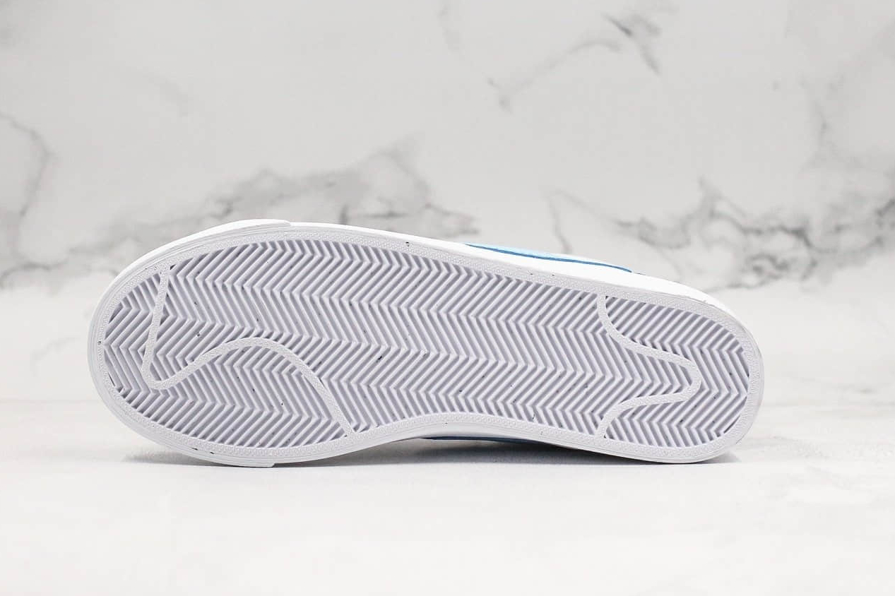 Nike Blazer Mid Vintage Sued White Psychic Blue Sunset Haze 917862 604 - Stylish Retro Sneakers for Trendsetters