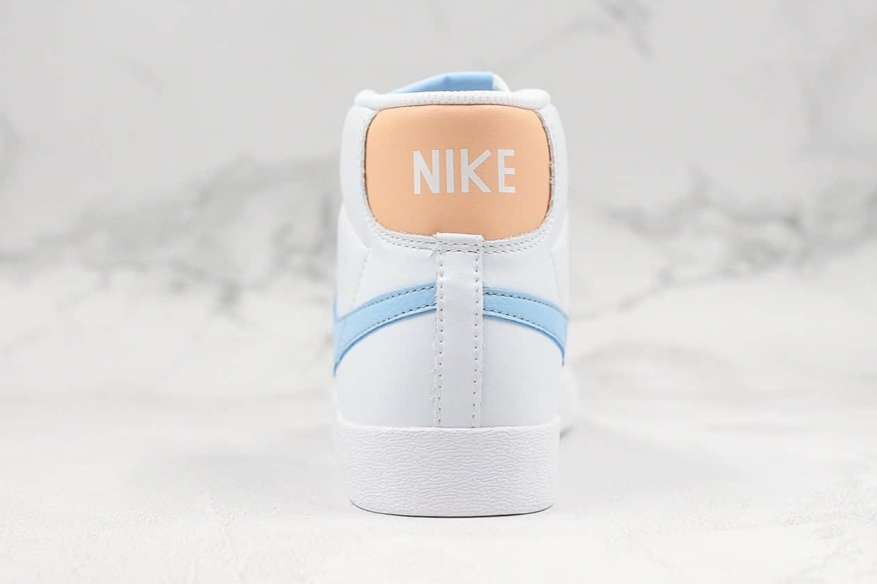Nike Blazer Mid Vintage Sued White Psychic Blue Sunset Haze 917862 604 - Stylish Retro Sneakers for Trendsetters