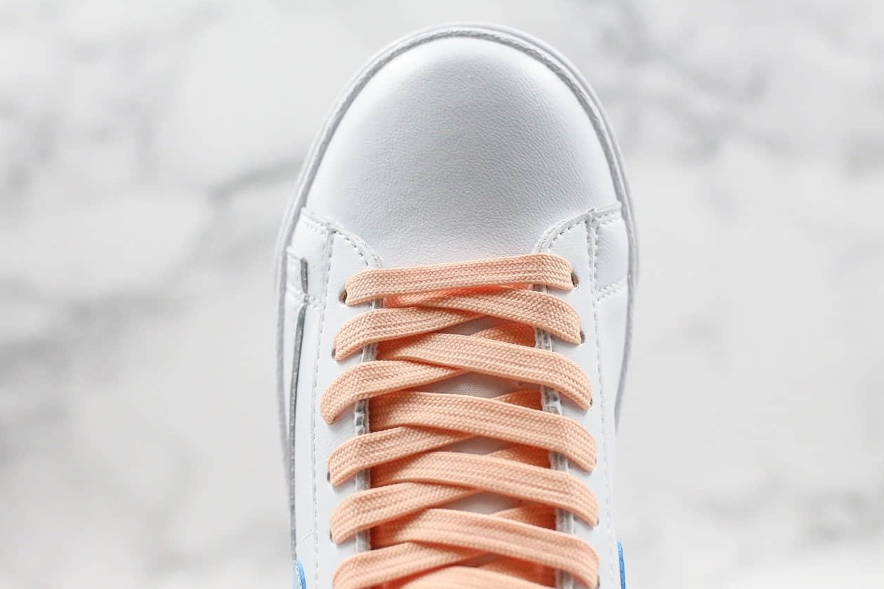 Nike Blazer Mid Vintage Sued White Psychic Blue Sunset Haze 917862 604 - Stylish Retro Sneakers for Trendsetters